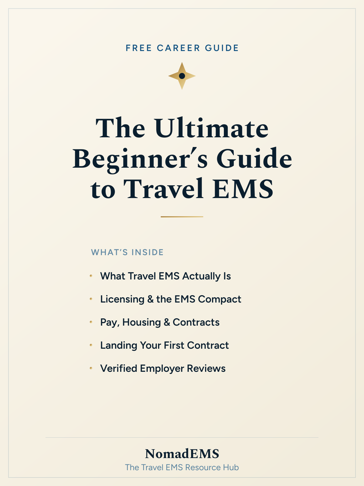 The Beginner's Guide to Travel EMS — guide cover